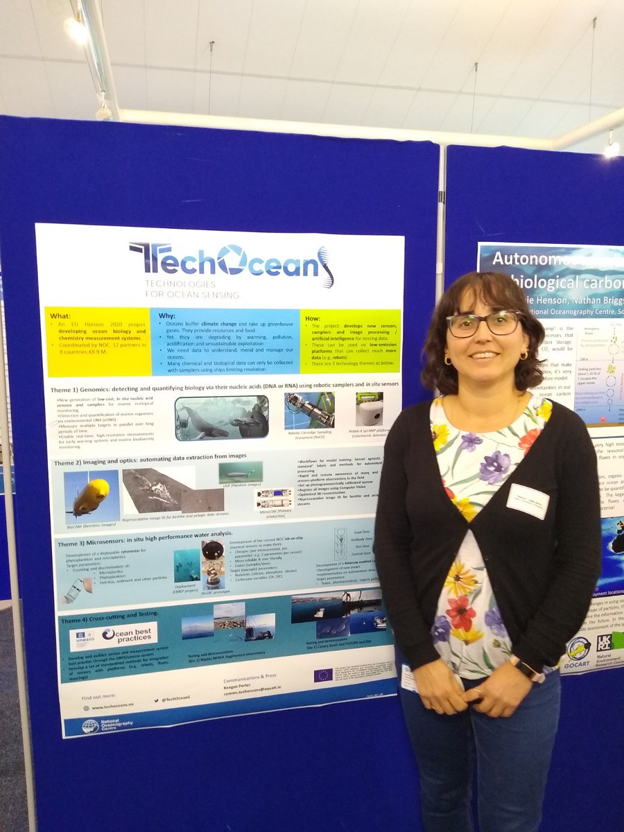 biogeosensing's tweet photo. Dr Patricia Lopez-Garcia, on behalf of Prof. Matt Mowlem (project coordinator) and the project consortium, presented a poster about @TechOceanS  project. For more info about the project👉 https://t.co/nS5LHK05GW   @NOCnews  @biogeosensing  #sensors #autonomy #NZOC https://t.co/vJdYEBuEh5