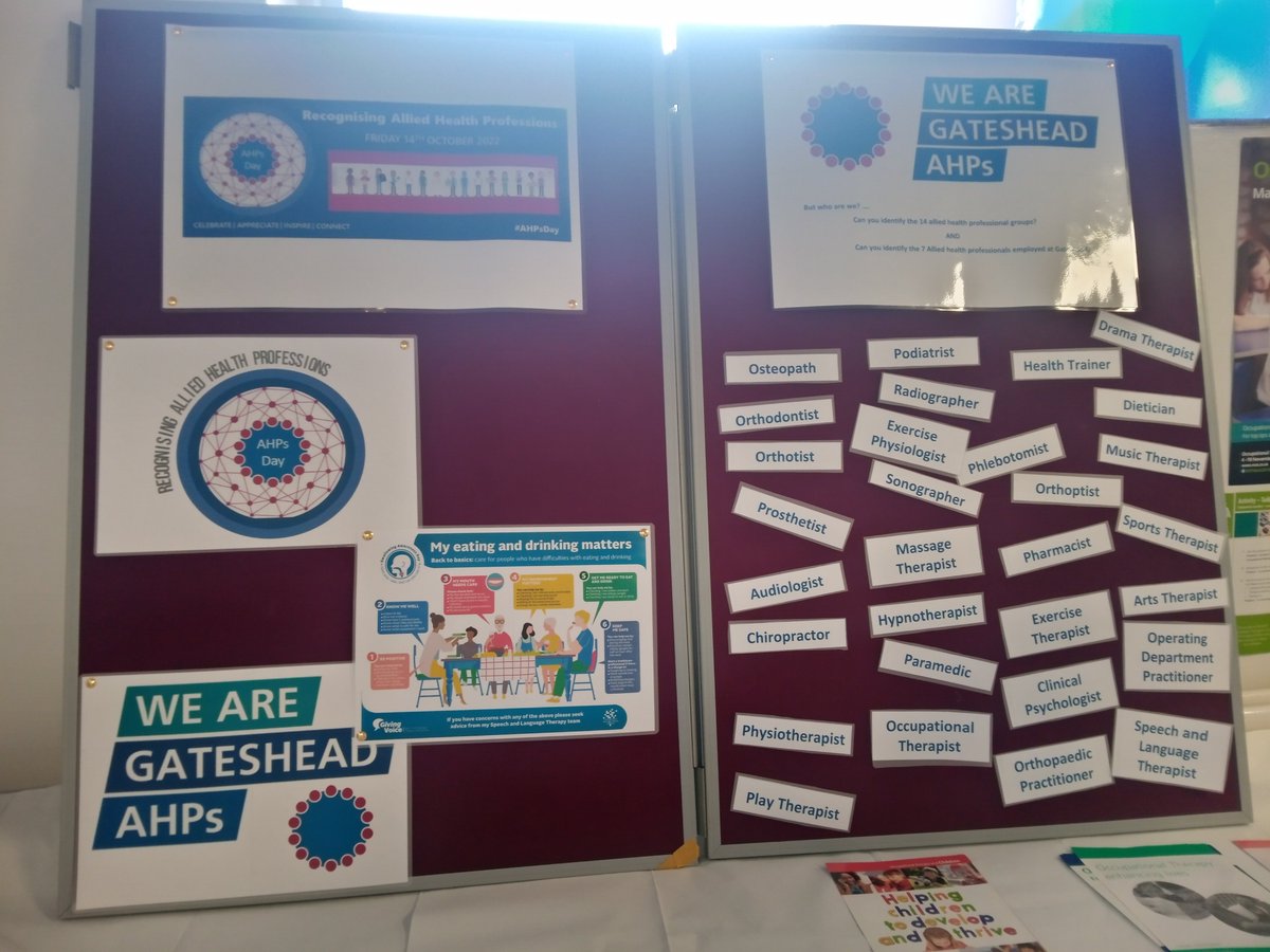 smb1607's tweet photo. Happy AHP day! #weareGatesheadAHPs @Gateshead_NHS https://t.co/DAETghvVr4