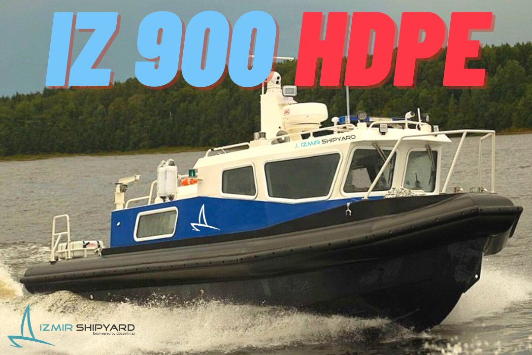 izmir_shipyard's tweet photo. #IZ900 #HDPE #passenger & #fastcrew #boat is an excellent vessel for 14 passengers. She was designed for rough sea conditions even around places without proper docking facilities, and has a life cycle of 30+ years without requiring any major maintenance or painting. https://t.co/Eg5zlKiN79