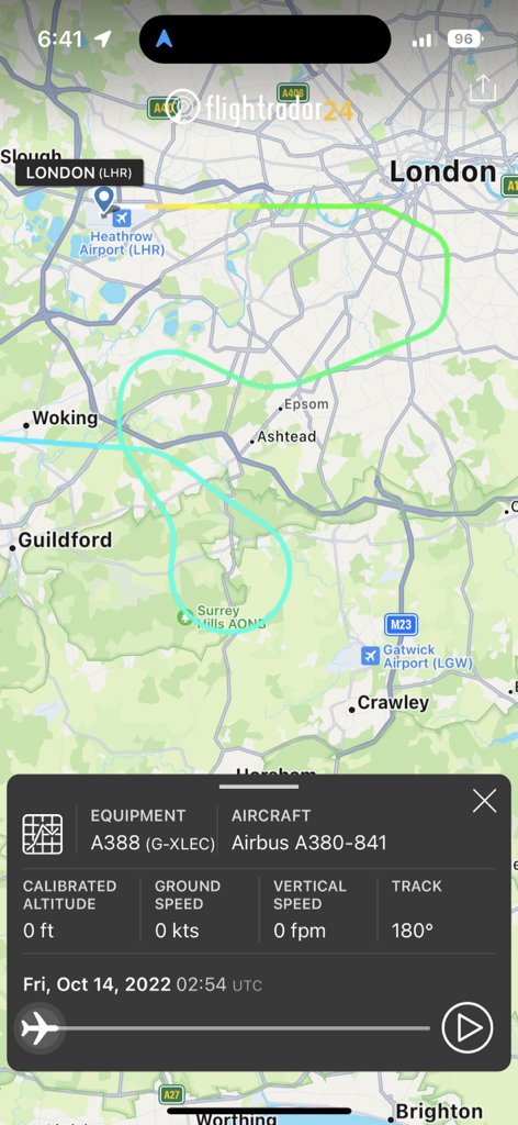 stoutyhk's tweet photo. Is that a massive U-turn? #BA292 https://t.co/RQ2l4wAt96