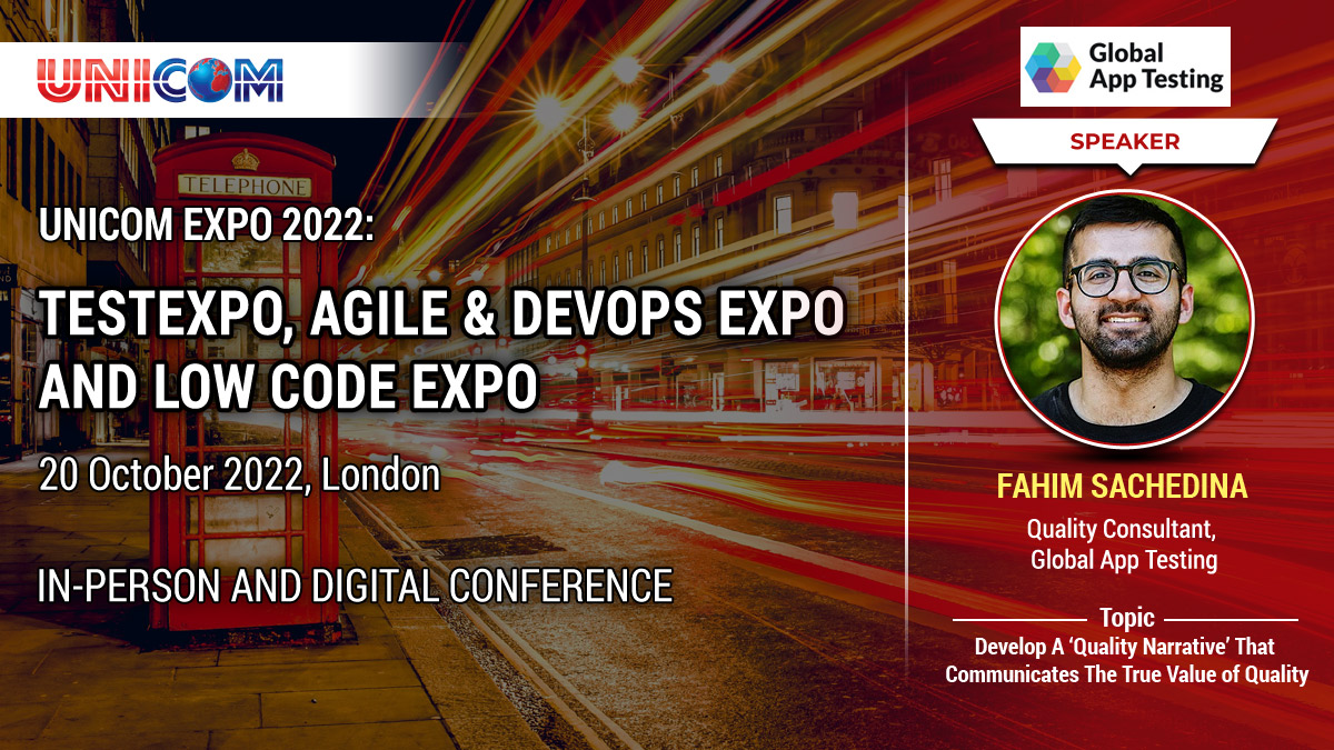 UNICOMSeminars's tweet photo. Introducing our speaker Fahim Sachedina, "UNICOM EXPO 2022: Test Expo, Agile &amp; DevOps Expo and Low Code Expo" October 20, 2022, in London.

Register here to join his talk: https://t.co/5NDNLp2eMk 

#speaker #expo2022 #inpersonevents #unicomseminars #onlineconference #adtechnology https://t.co/M6GIuUmu3C