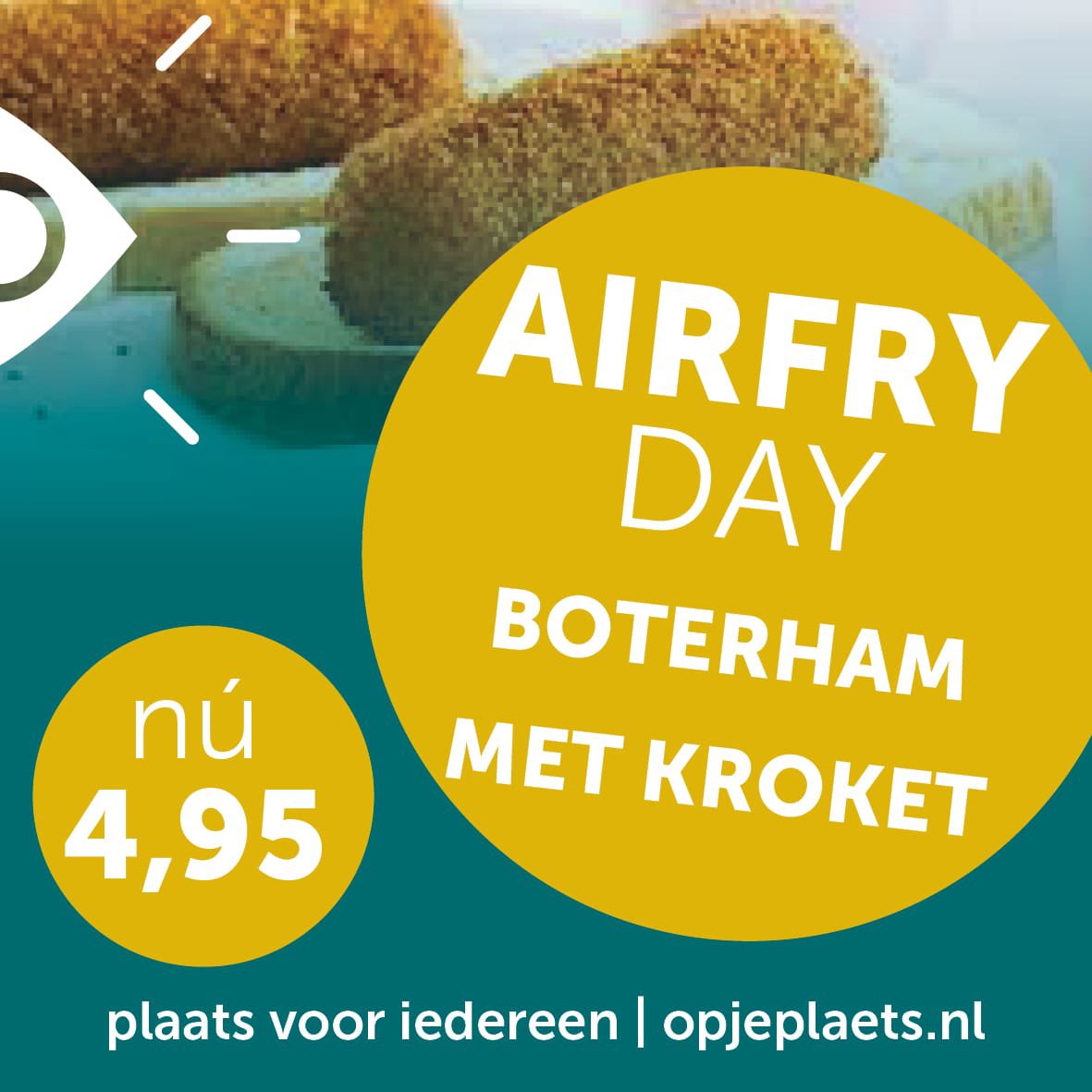 Vanaf vandaag elke vrijdag #Airfryday bij #opjeplaets 😀❤️