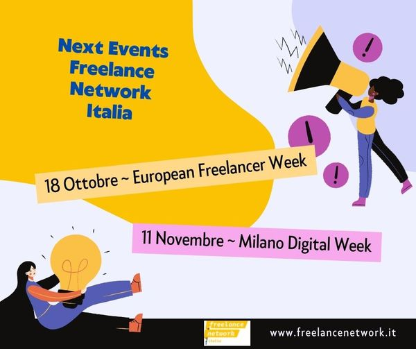 FreelanceNetIT1's tweet photo. Dai segna in agenda 2 appuntamenti:
- 18 OTTOBRE - FULL DAY
mattina networking e pomeriggio workshop
- 11 NOVEMBRE - DALLE 18.00
Per la @MI_DigitalWeek  faremo una tavola rotonda dal titolo “Una nuova ecologia delle mutazioni”.
📍 In entrambi gli eventi #Milano da #Spazio78 https://t.co/swqhfltFIe