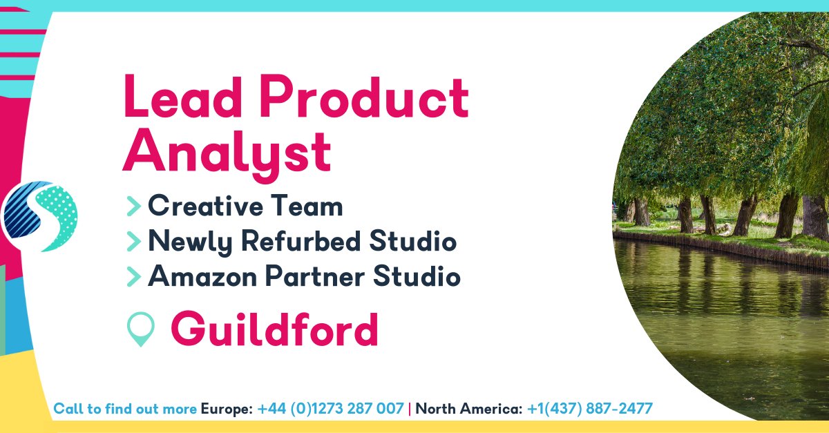 Do you have data engineering experience, and are you seeking a new job in Guildford? Skillsearch is helping a company in the gaming sector find a full-time Lead #ProductAnalyst, find out more on our website!
 #Gamesjobs skillsearch.com/vacancy/lead-p…