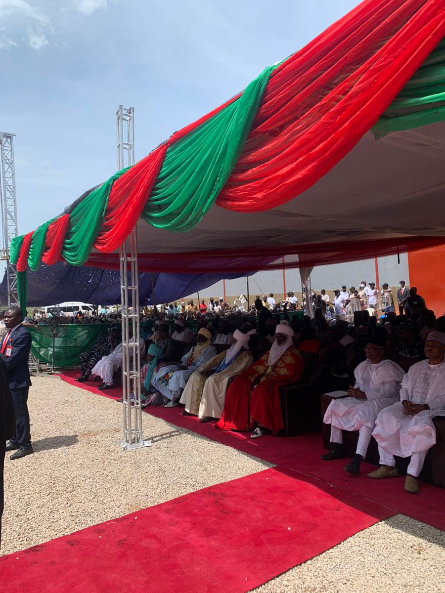 Timidey4you's tweet photo. Pictures from the launch of the 100,000MT/ year Grain Quality Enhancement Center and 30,000 MT storage capacity warehouse at Zaria-Kano Highway, Kaduna State. #AFEXPlantLaunch https://t.co/VvaZETMjCB