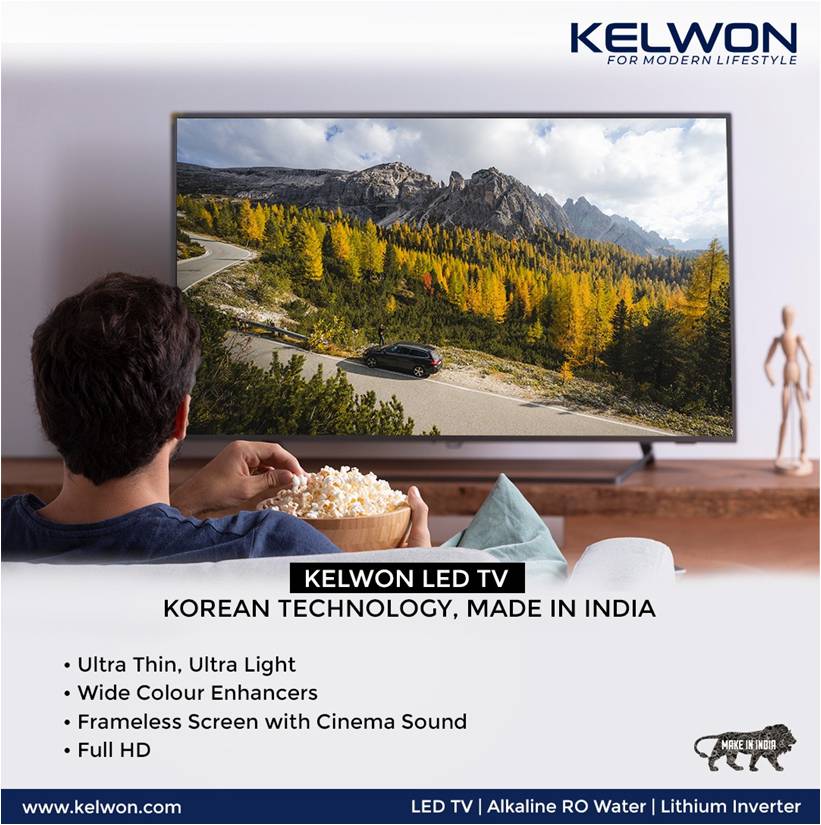 KelwonIndia's tweet image. Bringing a single answer to all of your concerns.
Presenting Kelwon LED TV, With Korean Technology

Visit for more products: kelwon.com
Call: +91-9958377788

#KelwonLEDTV #SmartLED #UltraThin #UltraLight #FramelessScreen #FullHD #Innovation #Technology #KelwonTV