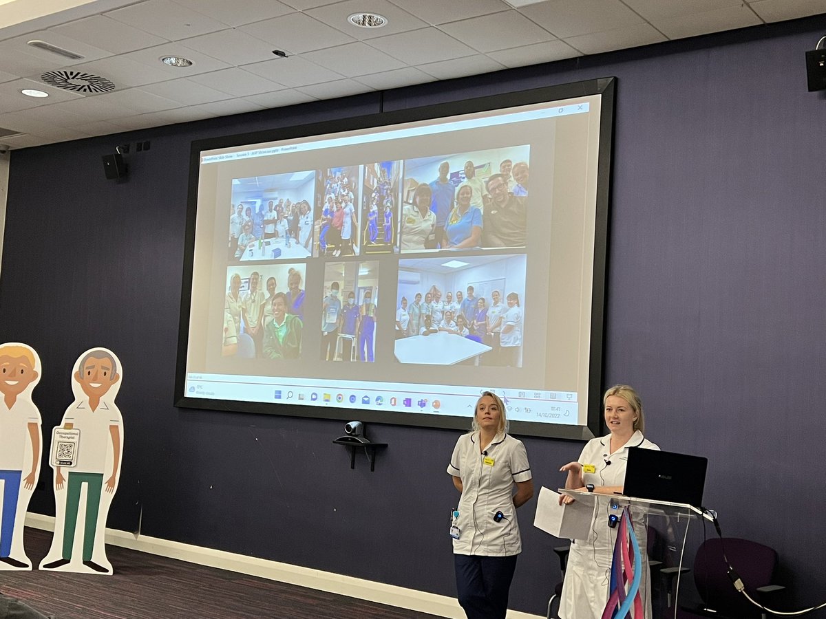 AmyBeswick88's tweet photo. Thoroughly enjoying seeing how far you have come as a team! We love working alongside you and supporting one another. Well done!
Acute Medical Therapy Team Re-Design Presentation by the Clinical Leads @OTjesswhite @Camella_C.
@BTHmedicineOTPT
#QI #teamwork #IntegratedTherapy https://t.co/6xRCGqOQBm
