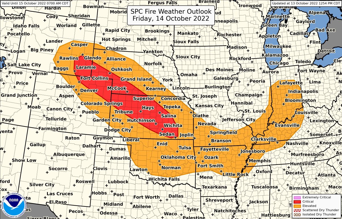 LimWeather's tweet photo. D1 #SPC #FireWX: #Critical risk in #Kansas, SW #Nebraska, SE #Wyoming, NE #Colorado esp #Wichita, #Salina, #GoodlandKS, #Cheyenne, #FortColins, #Laramie cities
#USwx #wxtwitter #COwx #KSwx #WYwx #Newx https://t.co/BqK8cOkU2R