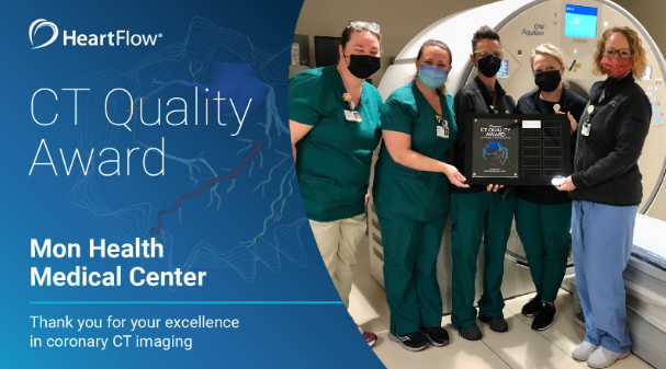 Congratulations to @MonHealth on their first CT Quality Award! Thank you for your dedication to precision #heartcare.