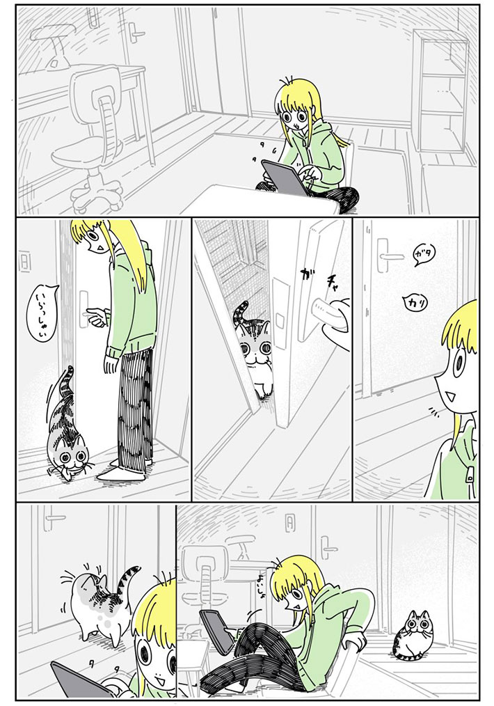 猫のため、部屋のドアを開けた女性 その後の展開に「あるある」の声が続出 https://t.co/XgYwrhV6Uq @grapeejpより 