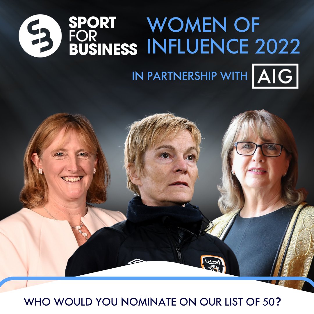 We are delighted to partner with @SportforBusines on this year's Women of Influence in Sport & the Business of Sport! This is a list of 50 extraordinary women from the worlds of leadership, partnership, storytelling & performance. sportforbusiness.com/50-women-of-in… #ForTimesLikeThese