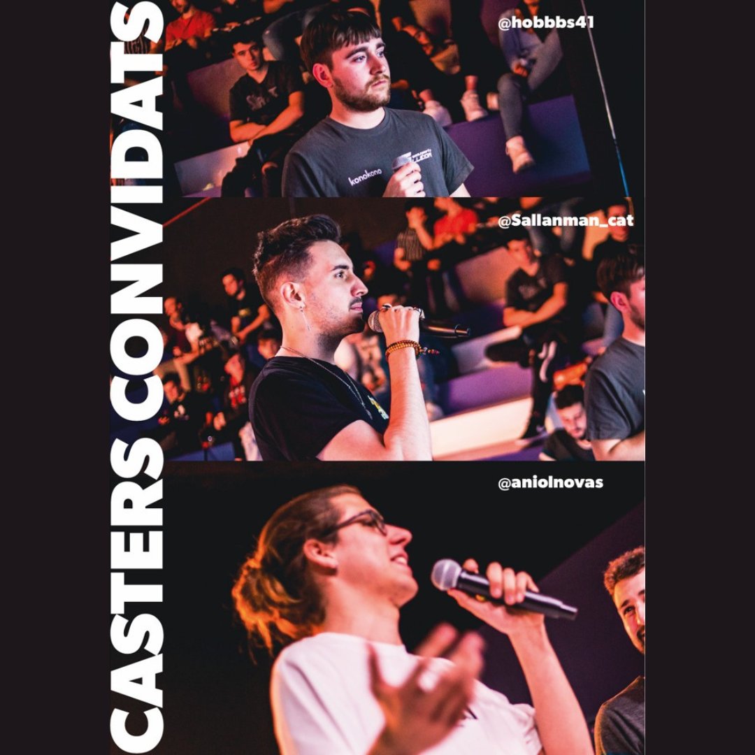 🔥 Aquests seran els casters que tindrem a la Copa Lleona de Girona! 🔥

El trio de la mort: <a href="/hobbbs41/">hobb</a>, <a href="/Sallanman_cat/">Sallanman</a> i <a href="/aniolnovas/">Anovas</a>

Ens veiem el 20 d'octubre!

Col: <a href="/omnium/">Òmnium Cultural</a>, @Heron_Esports, <a href="/EBlueGaming/">E Blue</a>, <a href="/girtic/">GIRTIC informàtica</a>, <a href="/catosfera/">Catosfera</a>, <a href="/OmniumLleida/">Òmnium Lleida-Ponent</a> i <a href="/level4teches/">level4</a>