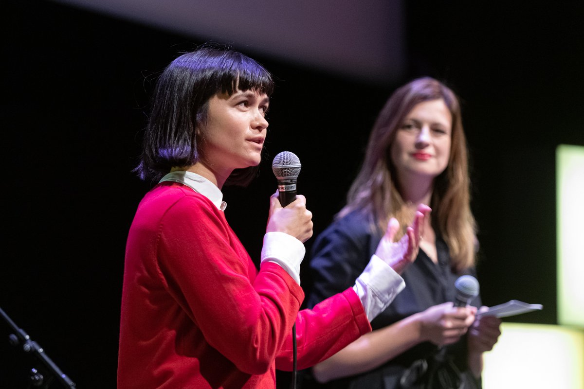 AFFR's tweet photo. A convincing majority of our visitors chose GES-2 by Nastia Korkia, as the best film of AFFR 2022. The screening, co-organized by @deArchitectNL, was introduced by Asya Zolnikova, and followed by a Q&amp;A between the filmmaker and @MerelPit. Read more: https://t.co/Mph8qSp1pZ https://t.co/t4cw7FEiFs
