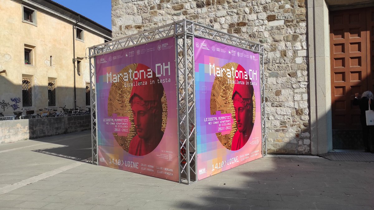 RobertoRDT's tweet photo. Getting closer to the afternoon location... No sneak preview, sorry! ;) #maratonadh #digitalhumanities https://t.co/SJlwk5zThX