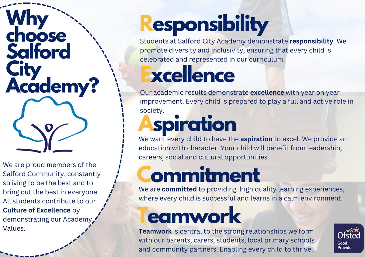 SCA_Community's tweet photo. Our last open morning takes place 17th October @ 9.30am. If you have a child in Yr 6 and would like to take a look around, email enquiries@salfordcity-academy.org to book a space. We look forward to meeting you and are here to answer your questions. #Yr6transition #applications https://t.co/StH8XzPOVB