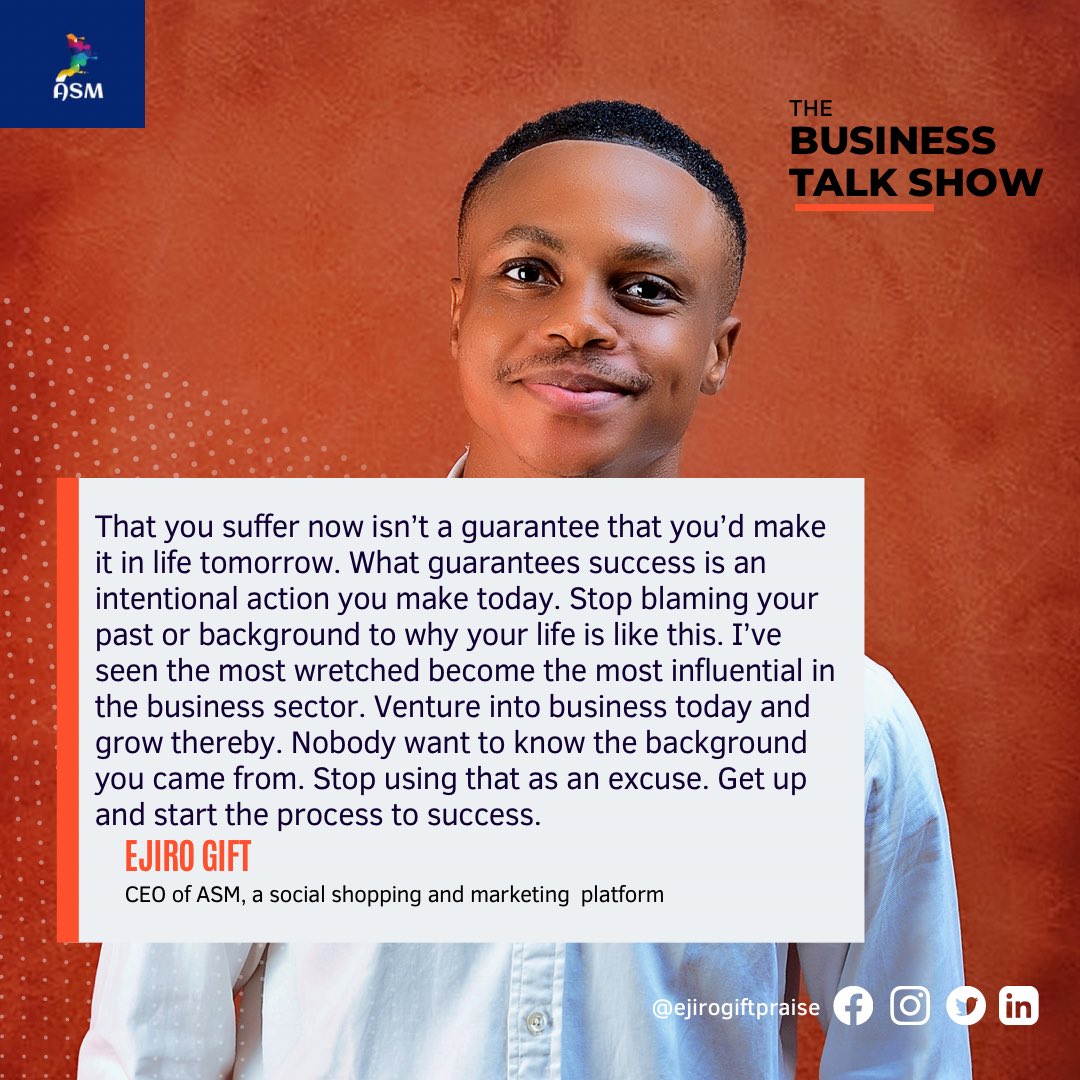 Ejirogiftpraise's tweet photo. The phrase, ”No one knows tomorrow” is for those who are working intentionally for that tomorrow. The truth is,you’d know how your tomorrow would be with how you’re using your today,just that you won’t know how it would happen. Take your today seriously and start something great https://t.co/0bV0TzZ1WO