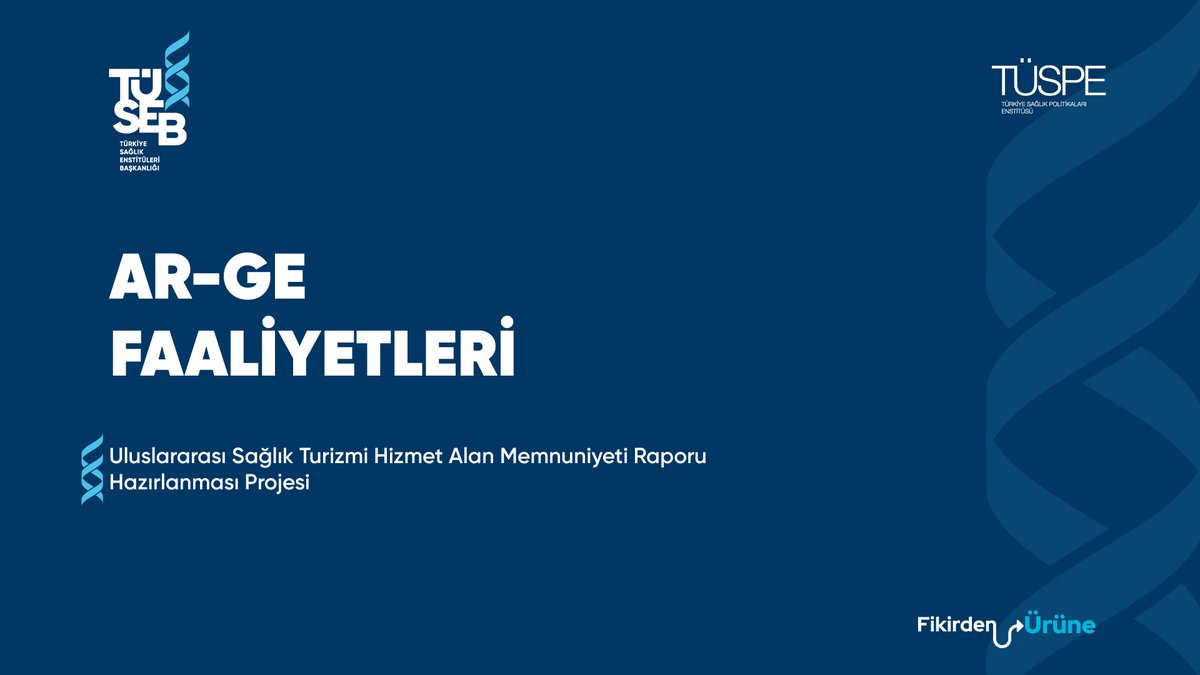 Türkiye’de konusu sağlık olan tek Ar-Ge kuruluşu olarak, TÜSEB Türkiye Sağlık Politikaları Enstitümüz ile küresel ve ulusal ölçekte çalışmalarımızı sürdürmeye devam ediyoruz.