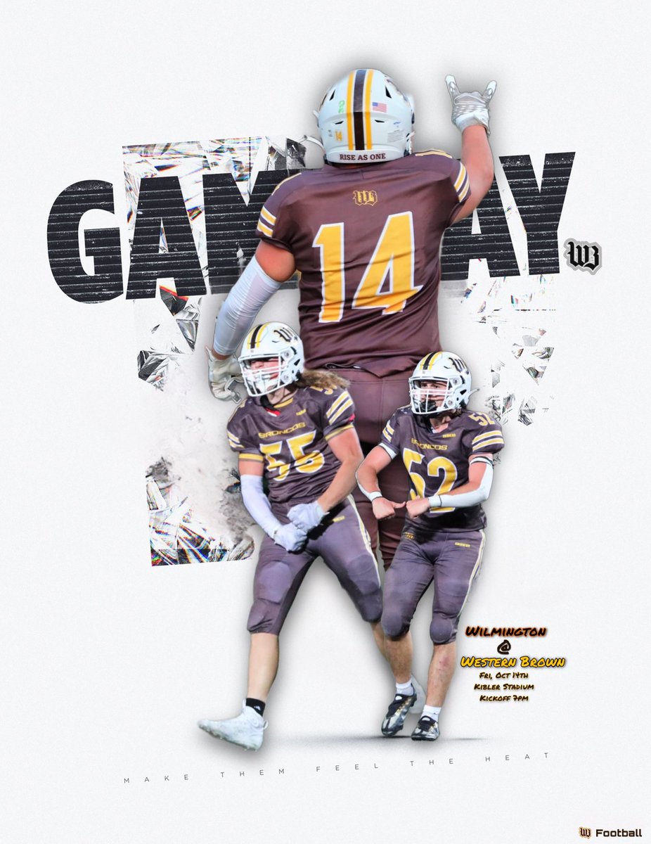 It’s Game Day!! Let’s pack the stands tonight at 7pm vs Wilmington!! <a href="/TheBroncoNation/">Bronco Nation</a> bring the juice, we can’t wait to see you!! Another big game tonight!!#RiseAsOne #BrownCountyBuilt