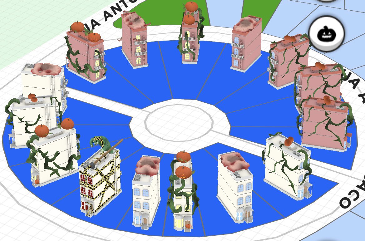 My pokéball build in rio is fully halloween 🎃 now I went a little crazy with these. #Halloween #Pokemon #upland <a href="/UplandMe/">Upland</a> you killed it with these. Thank you #pokeball