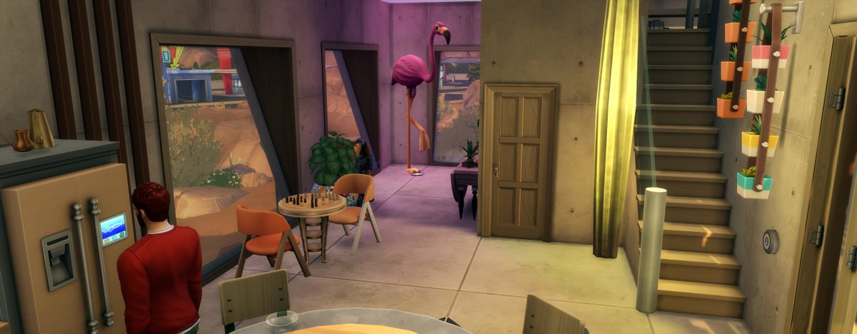 reverlautre's tweet photo. Je viens de mettre en ligne sur mon blog "The Flamingo" une maison qui s'intègre idéalement dans Oasis Spring, avec ses grandes baies vitrées #nocc #moo #moveobjectson #creationfrancaise #reverlautre #showusyourbuilds #thesims4 #sims4 @The_simslabs https://t.co/4DnhsTBmB0 https://t.co/LOIou9VjLC