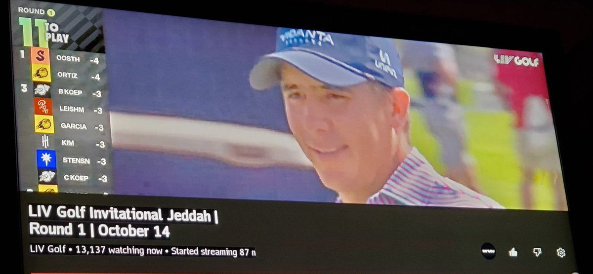 jacquesLeStrap1's tweet photo. Great broadcast group 👌
Watching #livbroadcast #LIVGolf from Brampton , Canada . #shiftwork ##keepitsmooth https://t.co/ZBgLY9czyS