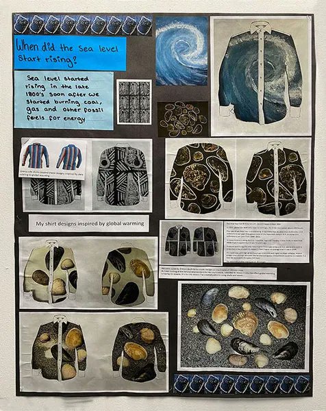 dresscodeshirts's tweet image. 8 weeks sounds reasonable to design a climate message shirt until you realise that the students only have 2hrs Art/week. The @lodgeparkacad work is great! buff.ly/3MniwiQ 

#ClimateCode
#ClimateArt
#ShowYourStripes
#SustainableFashion
#Collaboration
#ClimateEducation