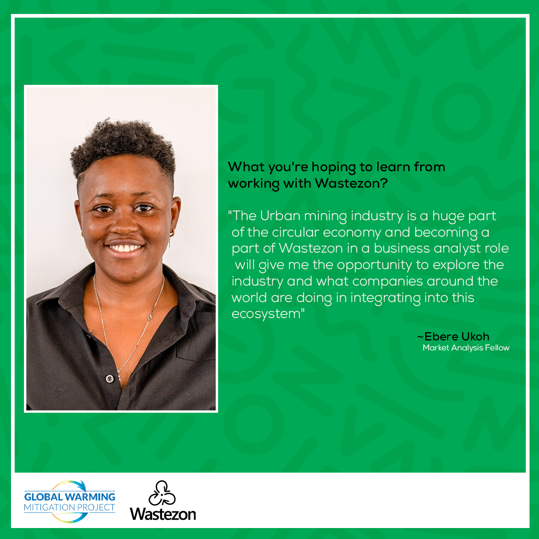 Wastezon1's tweet photo. Join us in welcoming Ukoh Ebere, our new Market Analysis Fellow under the Constellation Fellowship with the #GWMP. 

When asked what motivates her, Ukoh said "Effort is always rewarded." A statement that motivates her to do more, and embrace the truth in its simplicity. #Wastezon https://t.co/eD2zhmBY0H