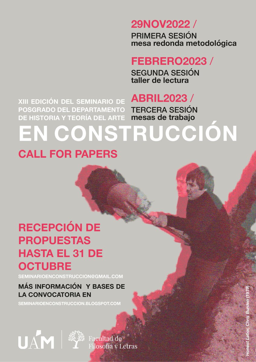 VisionesDe's tweet photo. ¡Abierto CFP para la XIII Edición del Seminario metodológico de Posgrado "En Construcción"! 📢 https://t.co/z9RJcnw2yJ