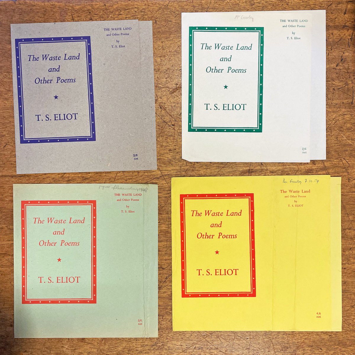 We headed to the Faber archive to gather together some of the covers The Waste Land has had throughout the years. Which cover does your copy have?