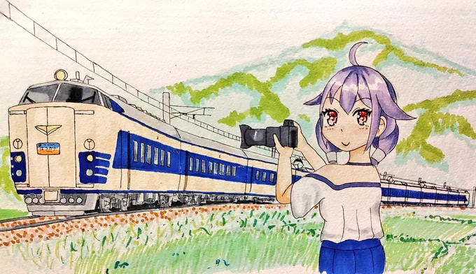 #鉄道開業150周年 #鉄道の日おめでたいことですね(*'ω`*)鉄道に関しては描いたり撮ったりしてます(^ω^) 
