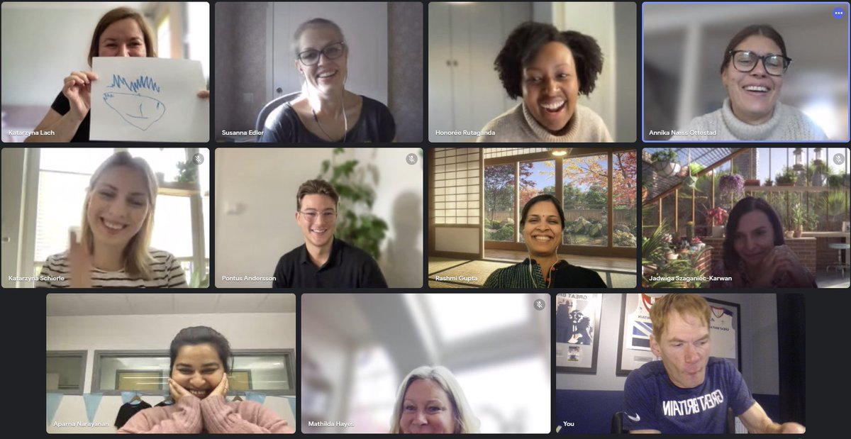 Engaging &amp; Interactive <a href="/sparkn_up/">Spark’n ⚡</a> session with the team from <a href="/SchibstedGroup/">SchibstedGroup</a> this morning.

We celebrated #WorldMentalHealthDay2022 and practised some mindfulness strategies.

There was also a child on the call who created a very lifelike drawing of me :)

Thanks for having me.