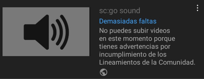 soragodofgames's tweet photo. Me metieron tremendo strike por él culo :/ @YouTubeLATAM perdón por incumplir las normas https://t.co/Snila6V1eK
