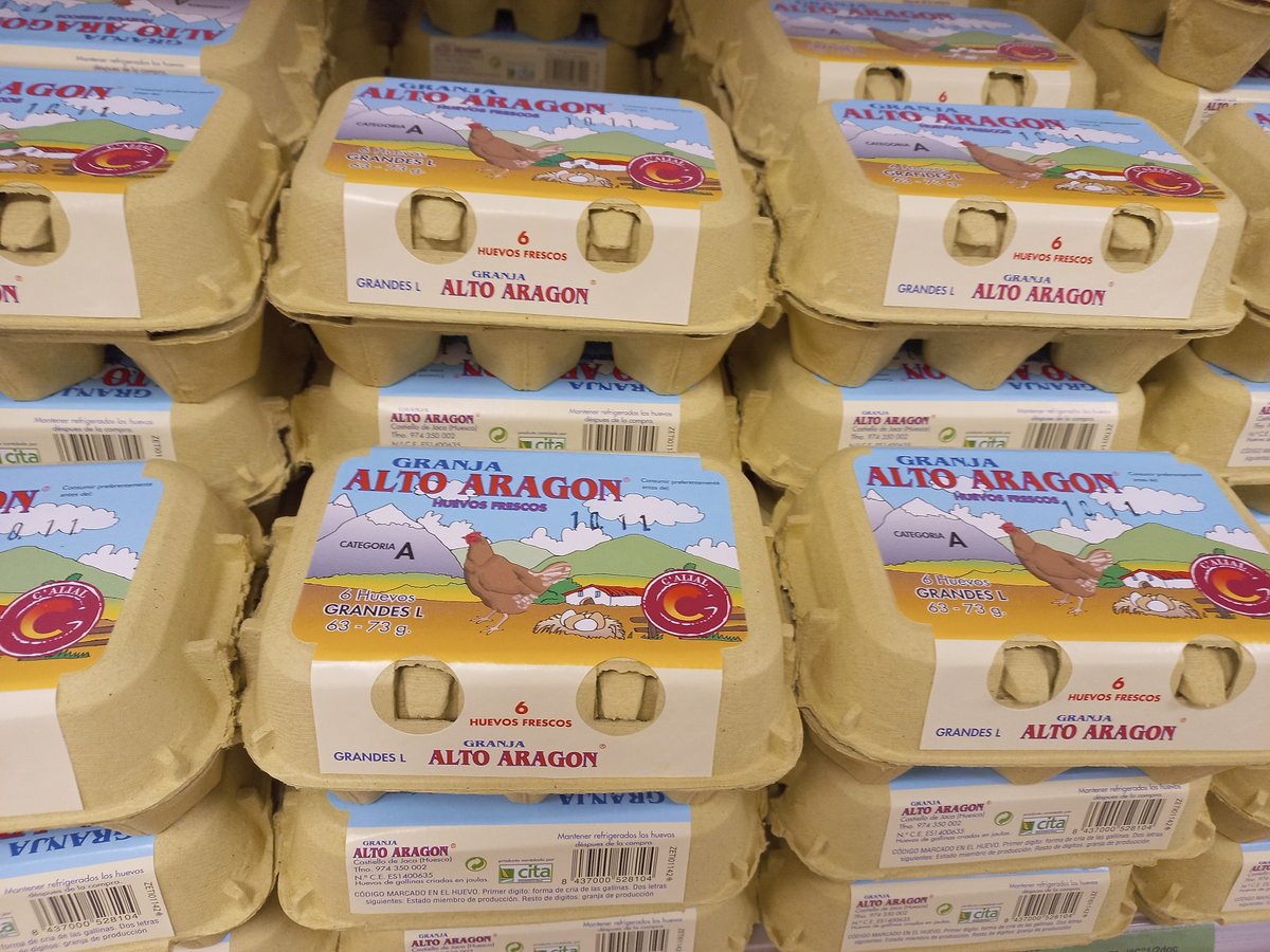CalialAlimentos's tweet photo. 'Huevos para una vida mejor' es el lema del Día Mundial del Huevo, que celebramos hoy. 

El huevo de Granja Alto Aragón es un producto que cuenta con la marca de calidad diferenciada @CalialAlimentos .

#aragonalimentosnobles  #LoQueVesEs  #WorldEggDay https://t.co/vmVG2vSn1G