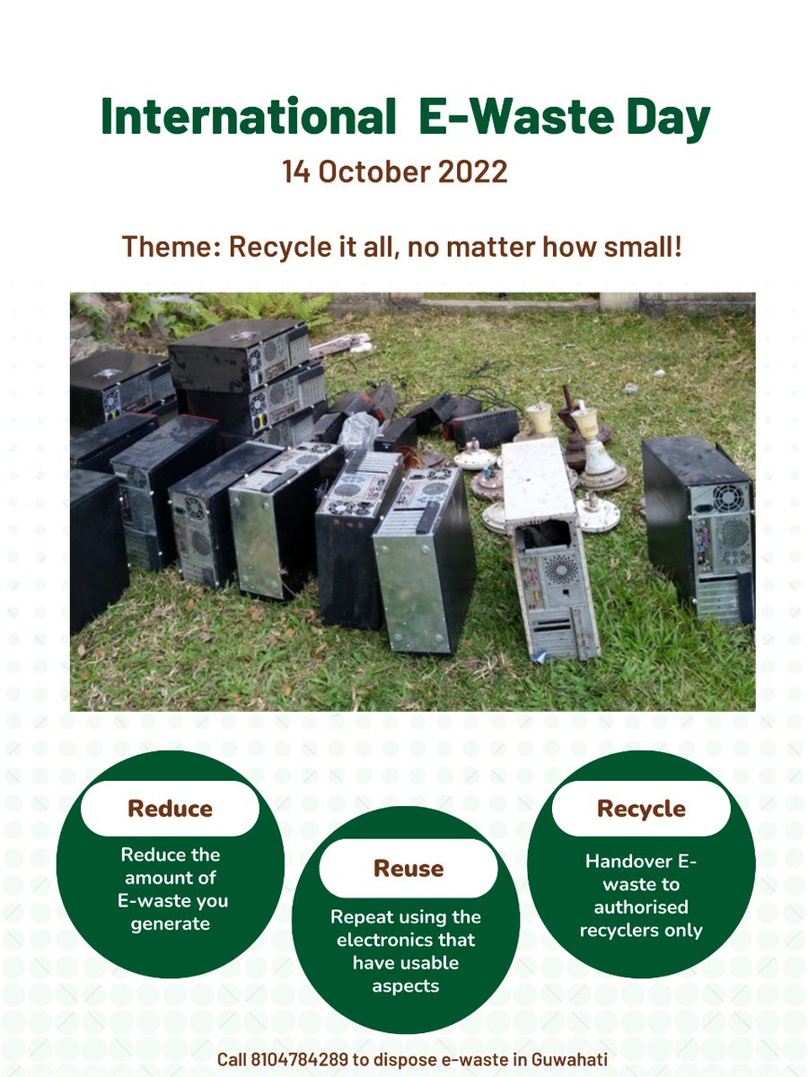 EarthfulF's tweet photo. Rapid expansion of technology and the consumption driven society result in the creation of a large amount of #ewaste 
Be a part of the solution, by giving away your E-wastes only to authorized recyclers! 
Call Earthful Foundation 8104784289 to know about ways of E-waste disposal https://t.co/dx4uK9BNqZ