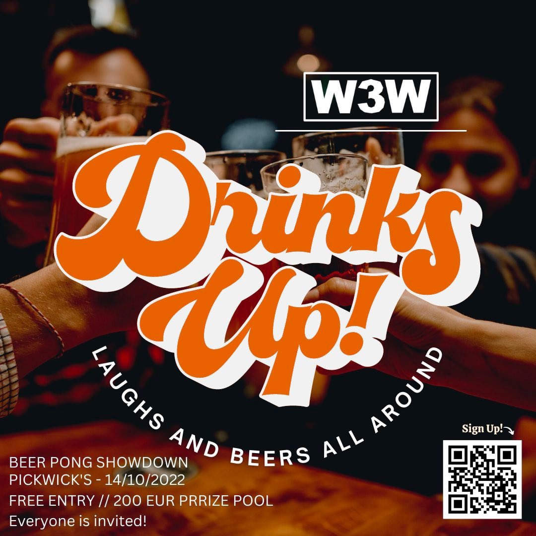 Web3Wien's tweet photo. W3W BEER PONG SHOWDOWN IS GOING DOWN TONGHT AT PICKWICK’S! 🍻

Whether you’re up for some competition or you want discuss the latest and created happening in the #web3/blockchain space, make your way to Pickwick’s tonight😁

#web3wien #viennaevent #web3beerpong #vienna https://t.co/wG1AvinuXq