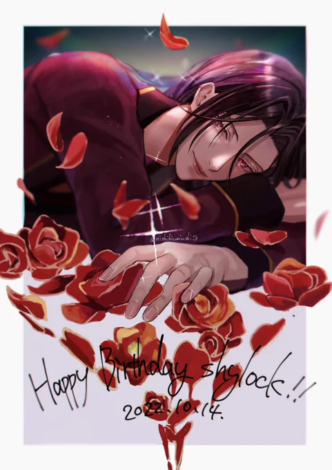 おシャイおたおめ!!生まれてきてありがとう寝巻き衣装最高でした #シャイロック誕生祭2022#まほやく_FA 