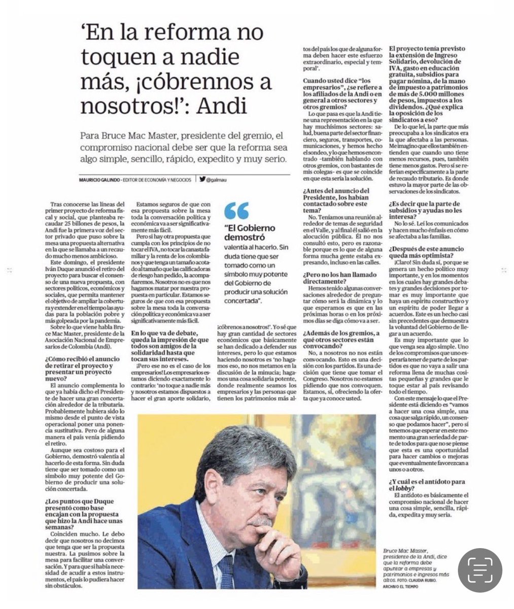 Nuevamente el Presidente @PetroGustavo diciendo que los empresarios no quieren pagar impuestos, tengo que decirle que esa no solo es una afirmación injusta, sino que no refleja la realidad y estigmatiza la empresa
Esto fue lo que dijimos en la última tributaria y la pagamos toda
