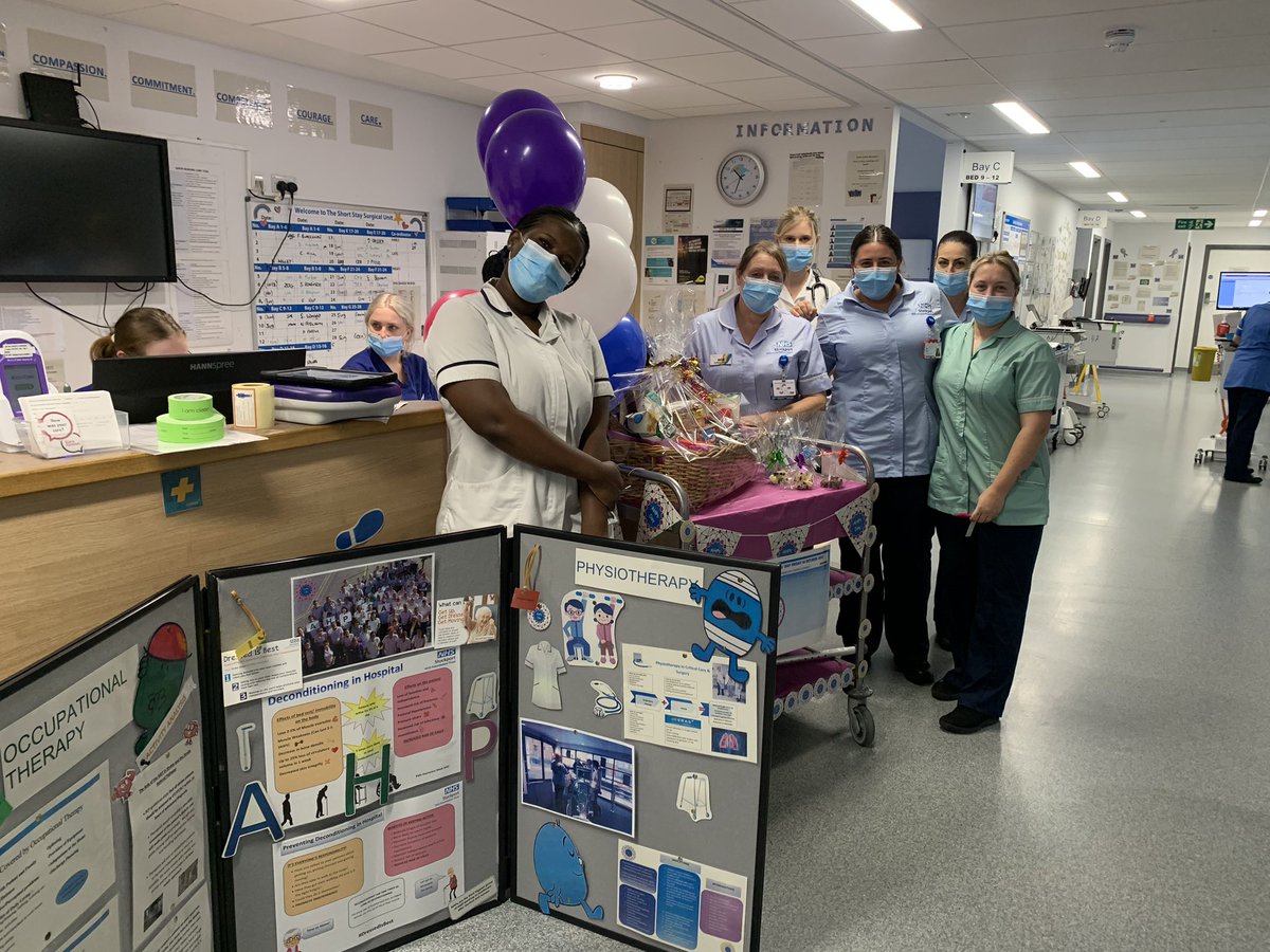 wadziukabiala's tweet photo. Happy #AHPsDay2022 to all my amazing colleagues . Wonderful walk round the medical and surgery wards promoting the fantastic work we do @NewD7Ward &amp; D8 @Ward_E3, Ward C6 @LauraGifford139 https://t.co/G5h9y9Iftq