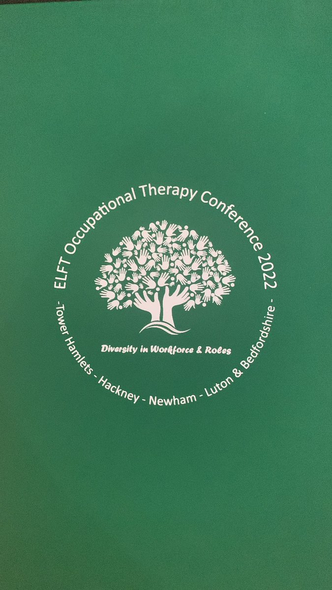 RoseAmran_OT's tweet photo. Enjoying hearing East london occupational therapists @NHS_ELFT @ElftOt speaking about diversity in their roles #ELFTCONFERENCE22 https://t.co/pAX5RUHjsz