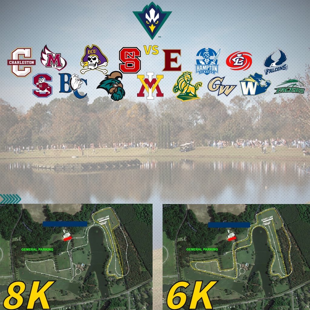 Meet Day‼️

👟ECU Pirate Invitational 
📍Lake Kristi, Grimesland, NC
📆 Friday, October 14th
⏱400PM | Women’s 6k
⏱445PM | Men’s 8k
📊Results ➡️ will be posted after the meet!  

#HawkYeah🦅💚💙
#OneOfMany♾