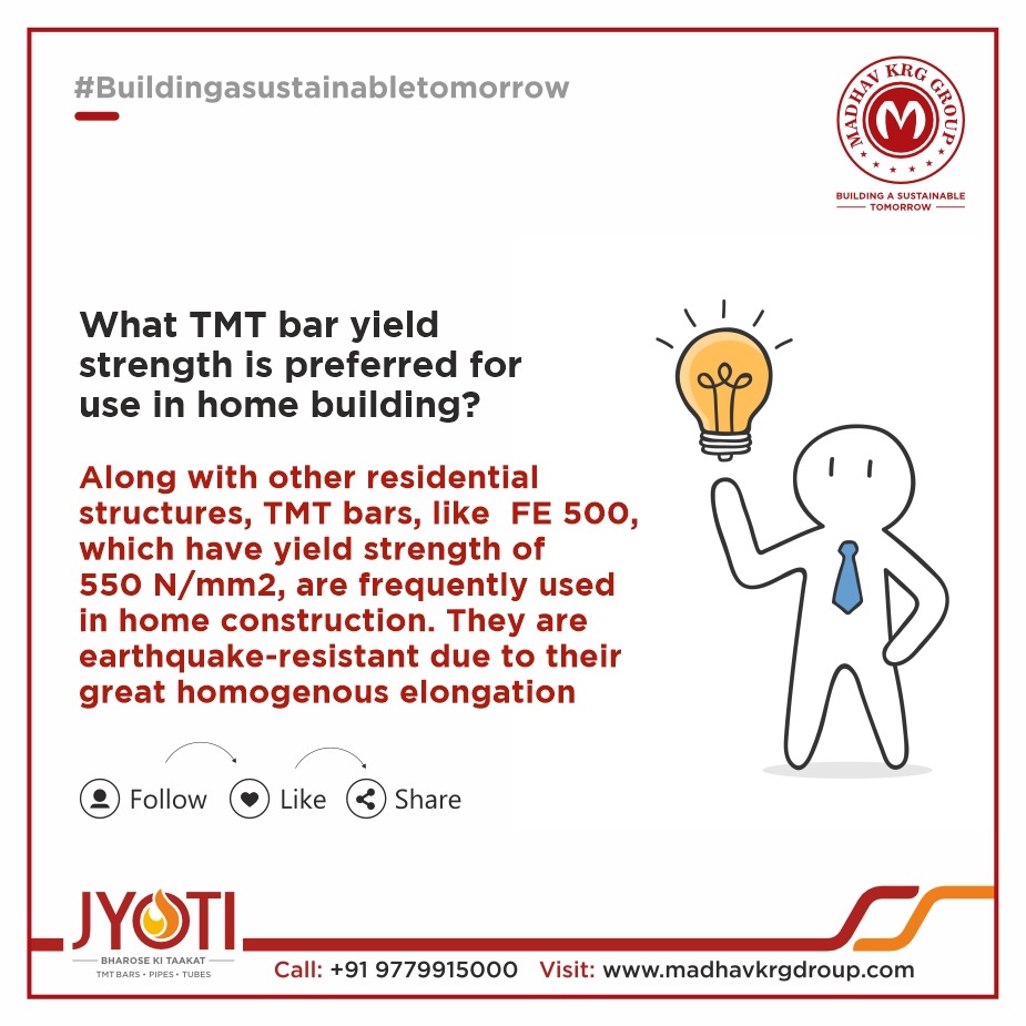MadhavKRGGroup's tweet image. #madhavkrggroup #strongmaterials #tmtbars #residentialstructures