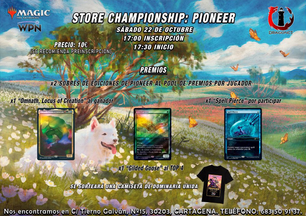 dragonctstore's tweet photo. ⭐El 22 de Octubre tendrá lugar nuestro Store Championship de Pioneer⭐
Toda la información en el cartel.
¡No puedes perdértelo! 🤯
#DRAGONCT #Cartagena #MTG #storechampionship #Pioneer #MagicTheGathering https://t.co/cG2IXRoYyZ