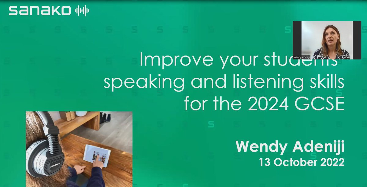 Fantastic webinar hosted by Wendy Adeniji yesterday. Improve students speaking &amp; listening skills with Sanako Connect. Watch the full webinar here
youtu.be/OU8lxSQCVgM
<a href="/ALL4language/">ALL Languages</a> <a href="/SanakoOy/">Sanako</a> <a href="/SanakoESS/">Sanako - ESS</a> <a href="/SanakoMSI/">Multimedia Solutions, Inc.</a> <a href="/SALTLANGS/">Scottish Association for Language Teaching</a> <a href="/ismla_uk/">ISMLA</a> <a href="/AULC_Languages/">AULC</a> <a href="/wendyadeniji/">Wendy Adeniji</a>