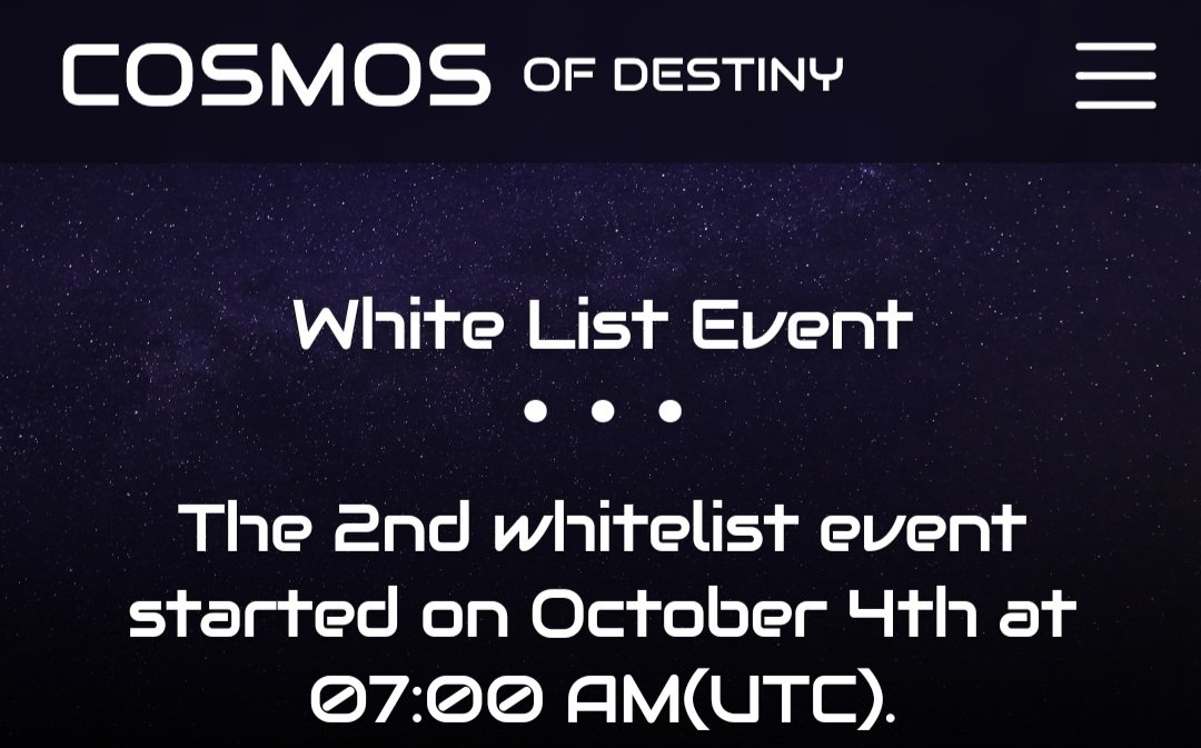 Cosmos of Destiny tweet media
