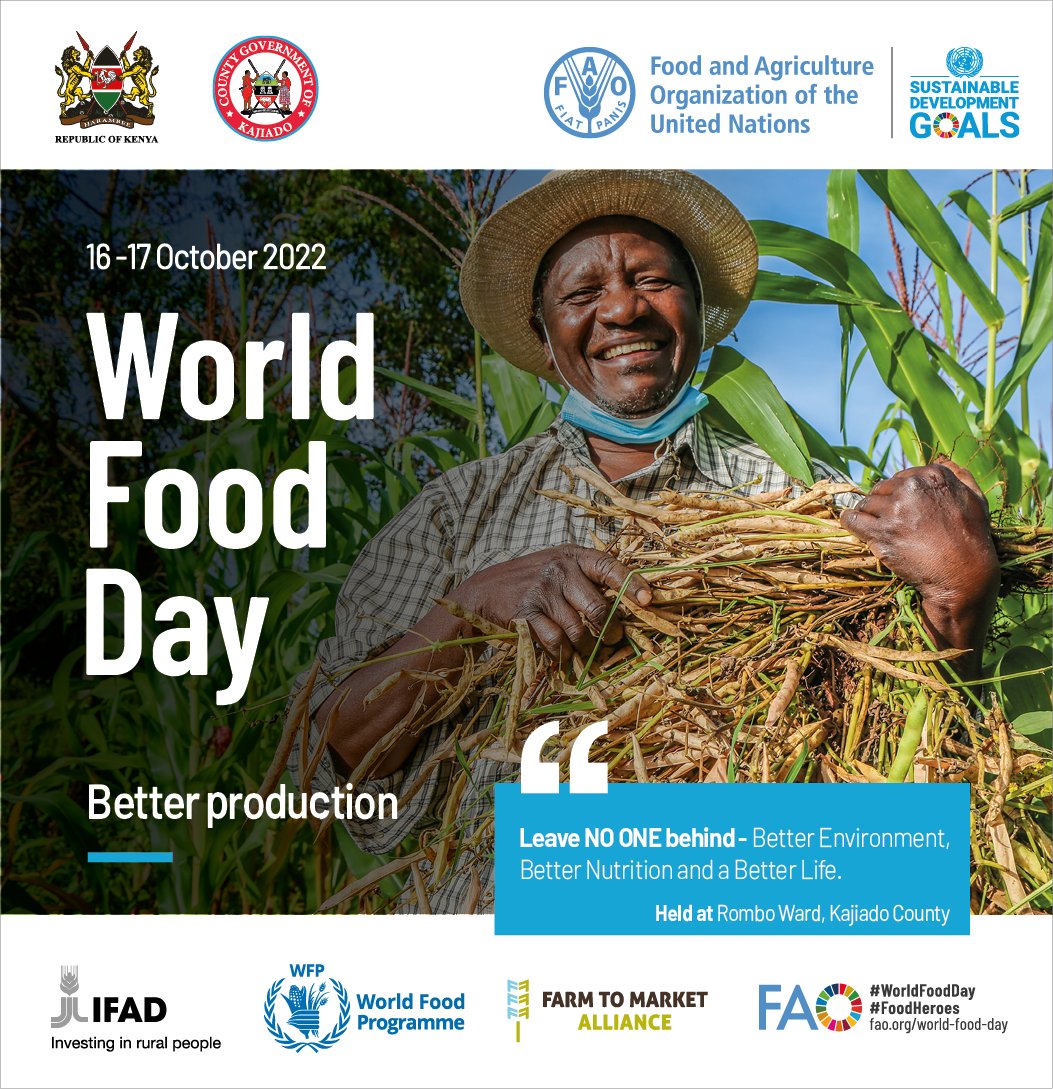 mpindamary's tweet photo. World Food Day 2022, Theme Leave no one behind, Better Production, Better Nutrition, a Better Environment, and a Better Life https://t.co/4n0pvxY386