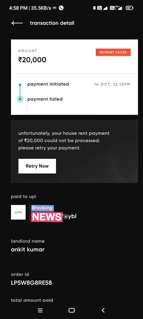 _AdityaYdv's tweet photo. @CRED_support Issue with Cred Rent Pay via SC Card Money Debited but Ret pay Unsuccessful https://t.co/LCUgG8MDnz