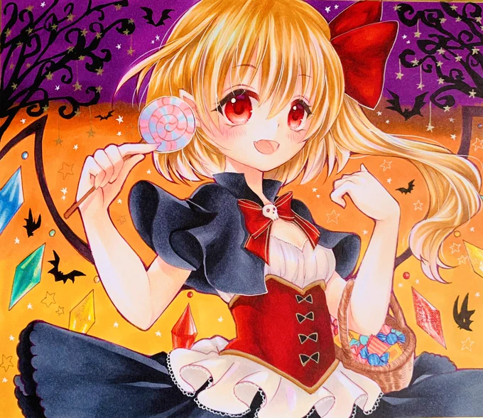 #歴代ハロウィン絵を上げよう東方 ハロウィンver去年描いた子達 