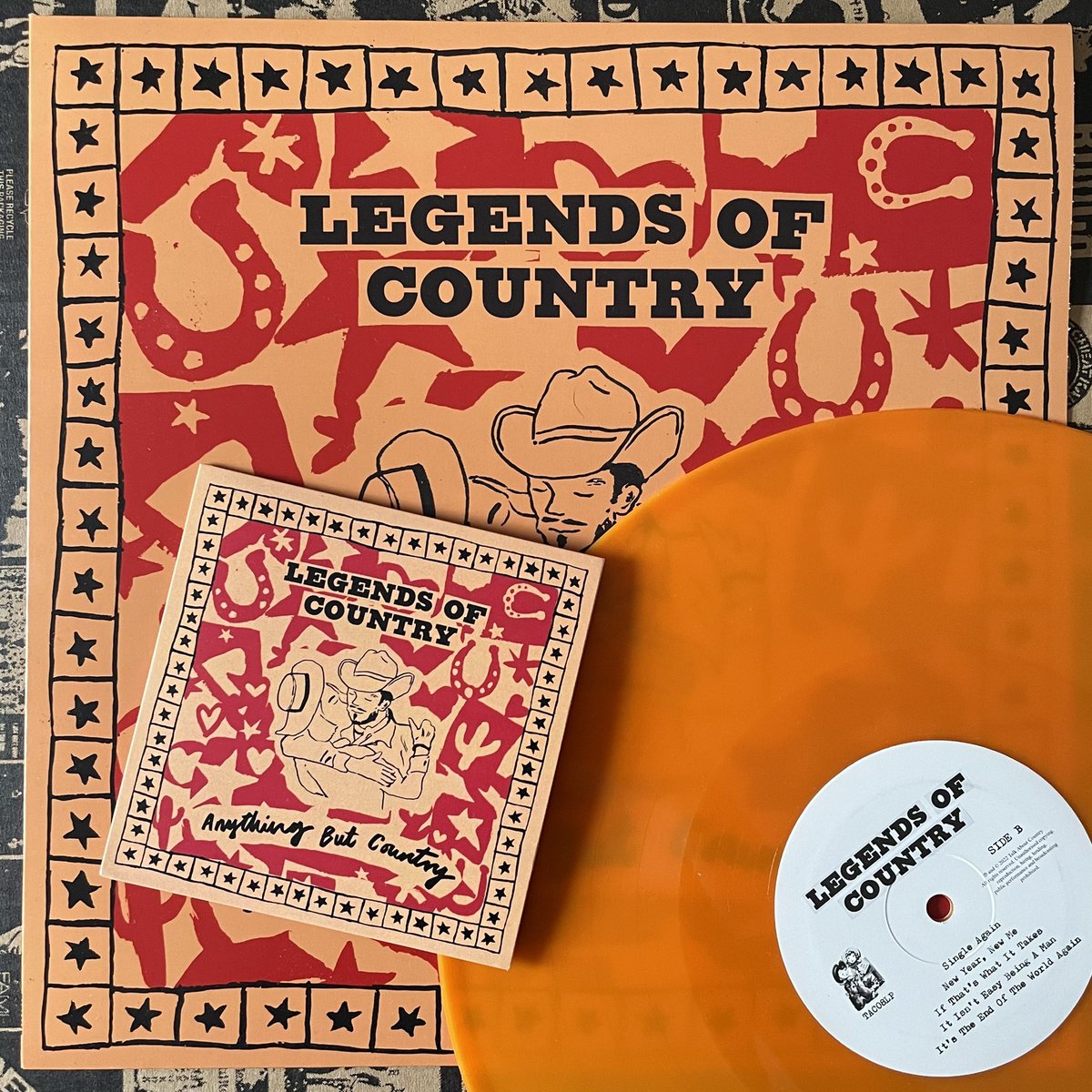 LegendsOfCntry's tweet photo. OUT TODAY!! Our new album ‘Anything But Country’ is available to buy and stream now!

Available on vinyl, CD and tape from Bandcamp or store or indie shops like @strangerthanparadiserecords @limitedadditionrecords @roughtrade @monorail_music *pink vinyl ships 21st Oct https://t.co/T8peXhSto6