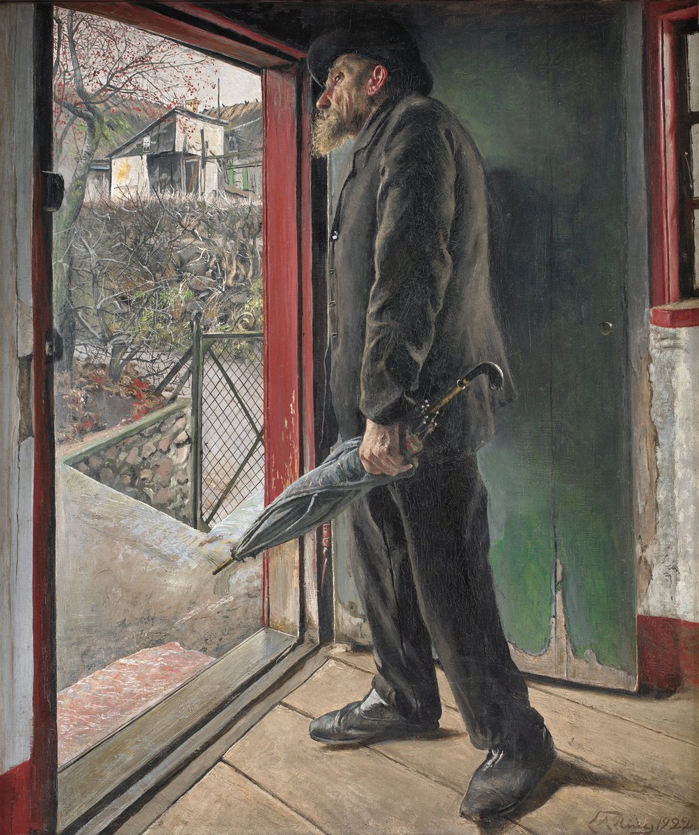 sim_barr's tweet photo. Has It Stopped Raining, 1922, #OilonCanvas by #Danishpainter #LauritsAndersenRing (1854-1933) 

#hasitstoppedraining #laring #art #artist #oilincanvas #danishart #danishartist #artists #rain #oilpainting #huile #stillraining #rherain #künstler #kunst #peinture #raindelay #dansk https://t.co/wtgPO8addd