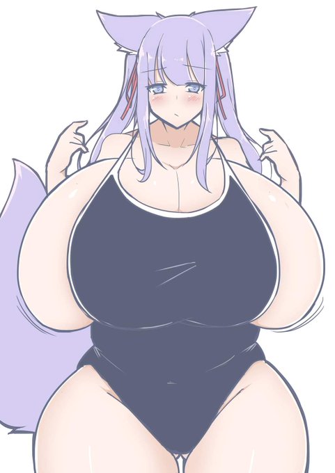 #このタグをみた人はド正面イラストを貼る 
はみ乳! 